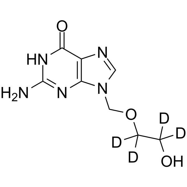 Acyclovir-d4 (Aciclovir-d4; Acycloguanosine-d4) 1185179-33-2